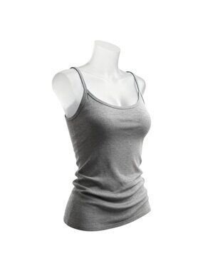 Rendez-Vous Paris Gray Spaghetti Strap Tank Top Size 3